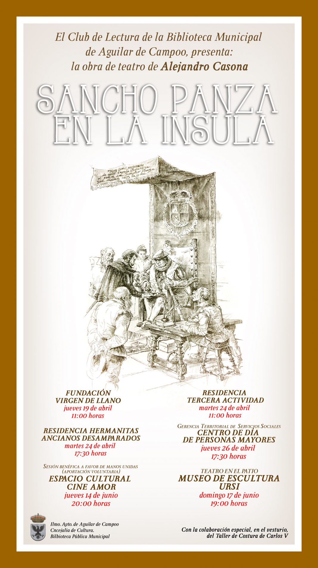 El Club de Lectura de la Biblioteca Municipal de Aguilar se pone en escena