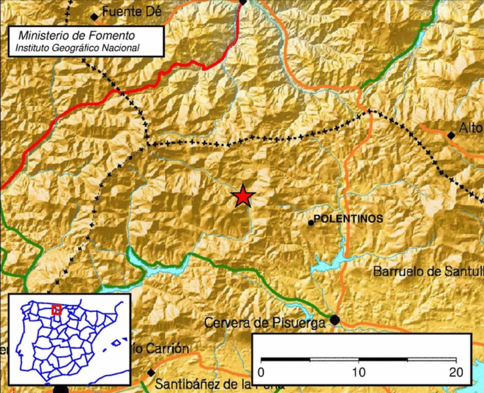 Terremoto de magnitud 4,0 en Polentinos | Montaña Palentina