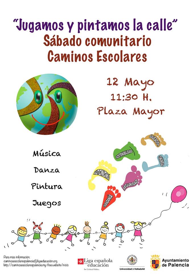 Este sábado jugamos y pintamos las calles de Palencia