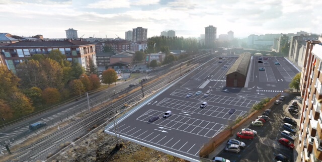 El Ayuntamiento de Palencia doblará el aforo del aparcamiento «Estación Pequeña»