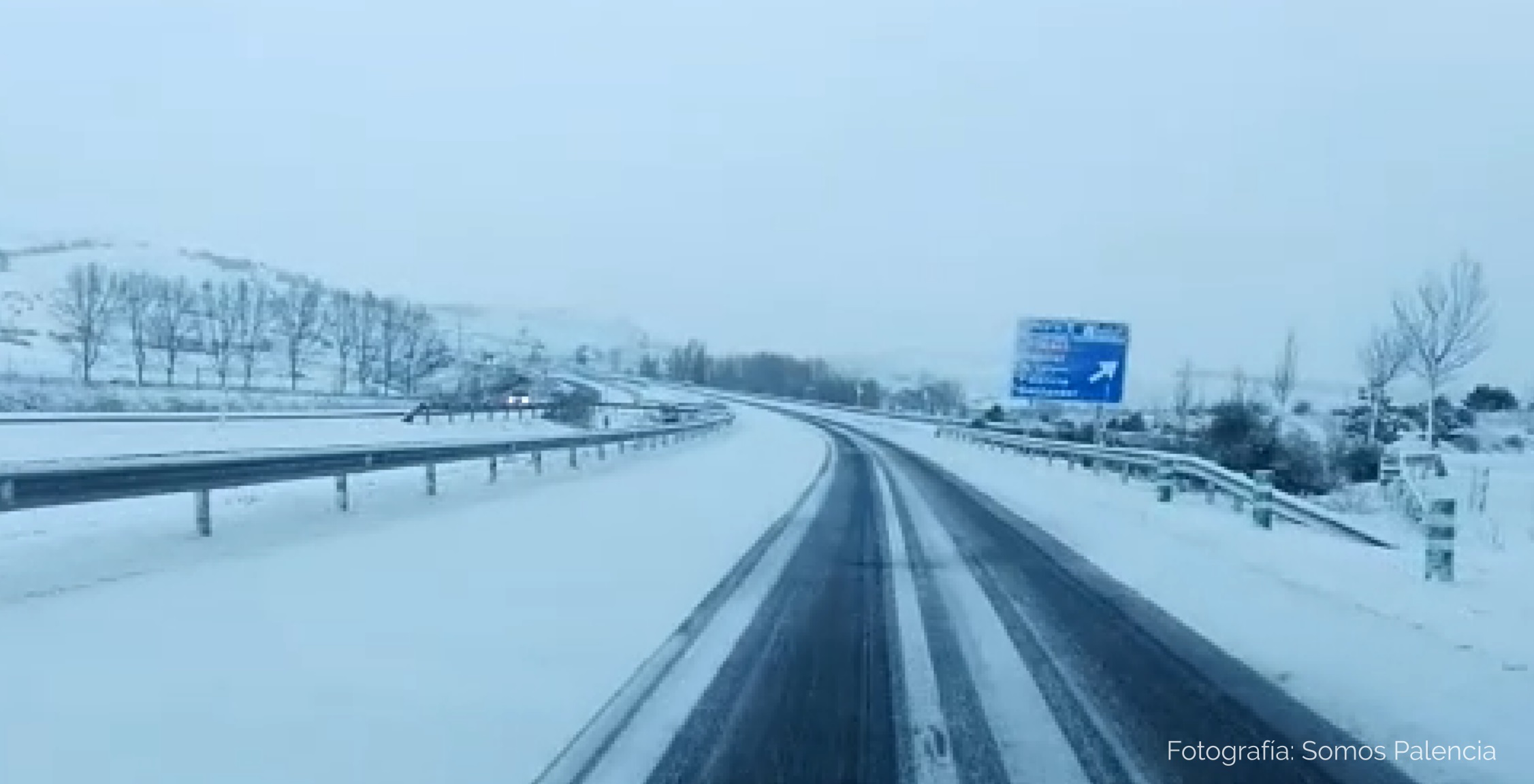 El temporal cierra numerosas carreteras al tráfico en la Montaña Palentina
