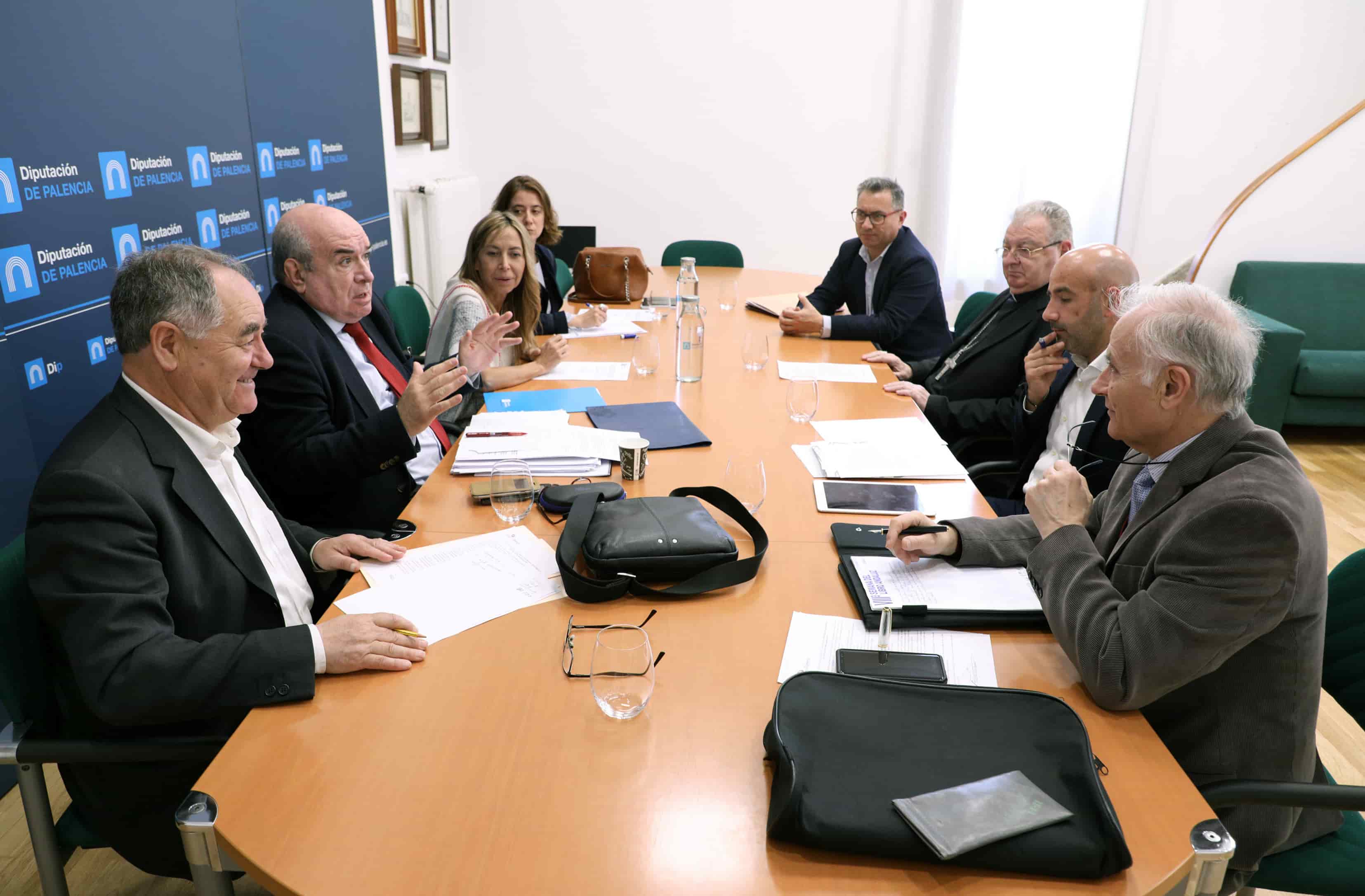 Diputación y Obispado se reúnen para avanzar aspectos técnicos del proyecto Campos del Renacimiento