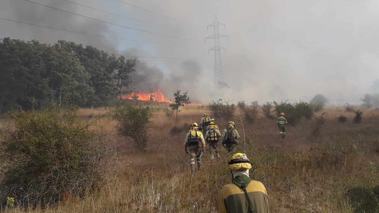 La Junta baja a nivel 0 el incendio en Sariegos del Bernesga