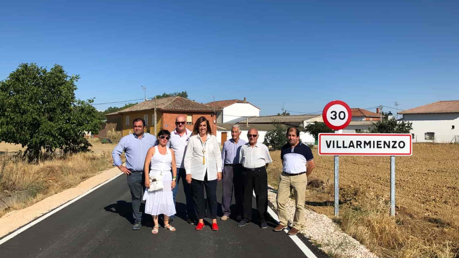 La Diputación de Palencia mejora la carretera PP-2401 en Villarmienzo