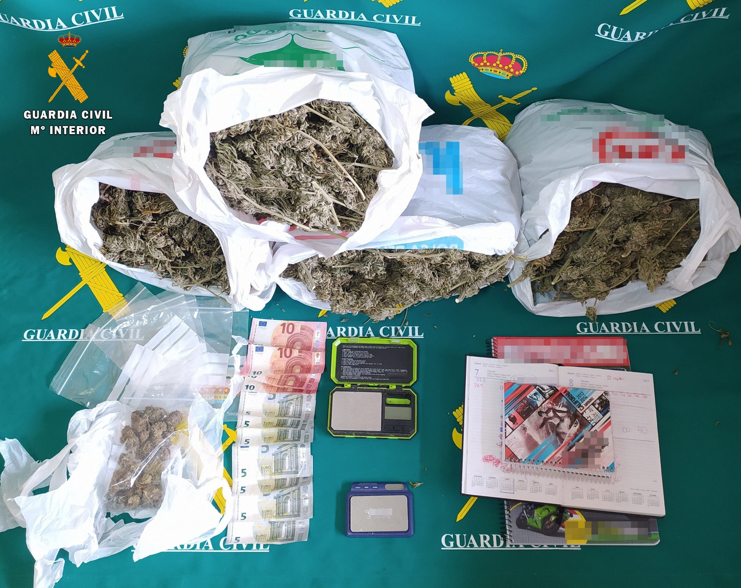Se rectifica el lugar de hallazgo de droga del detenido en Herrera de Pisuerga