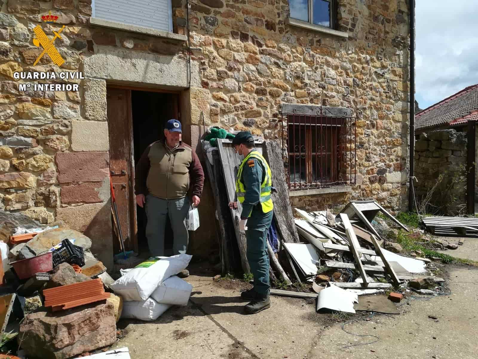 La Guardia Civil realiza un auxilio sanitario en la Montaña Palentina
