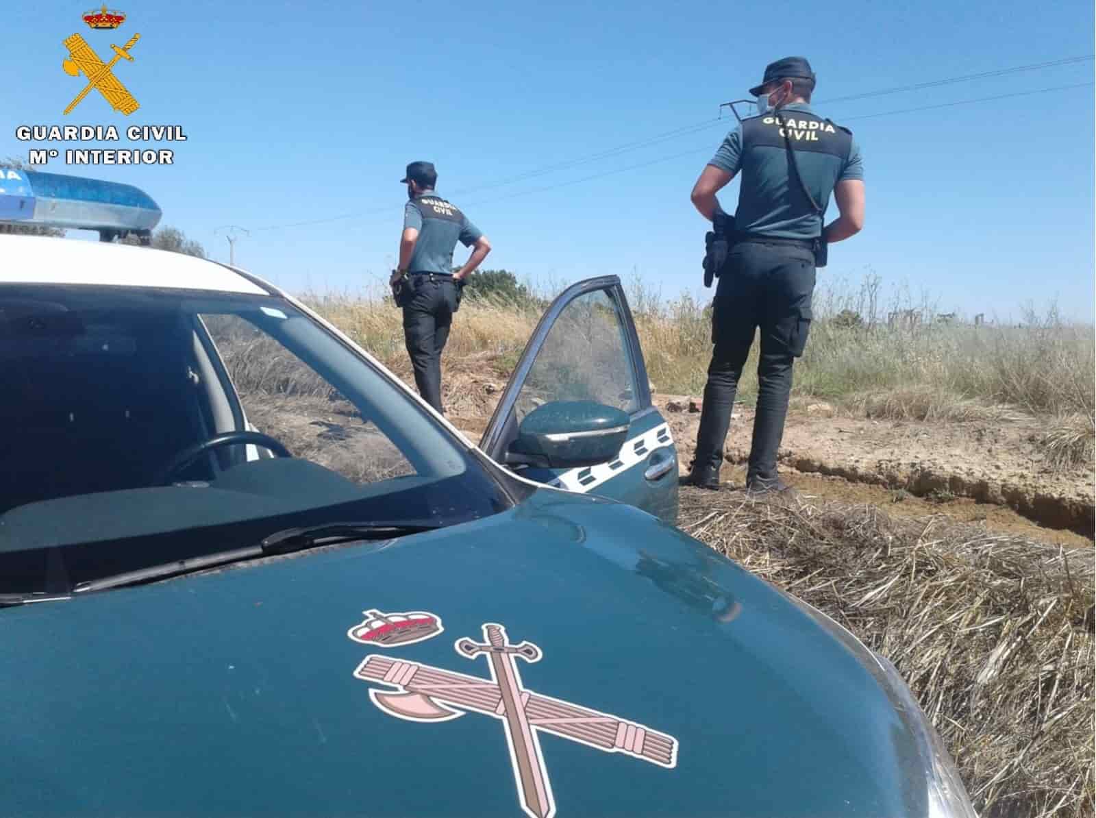 La Guardia Civil localiza y auxilia a un hombre desaparecido en Baños de Cerrato