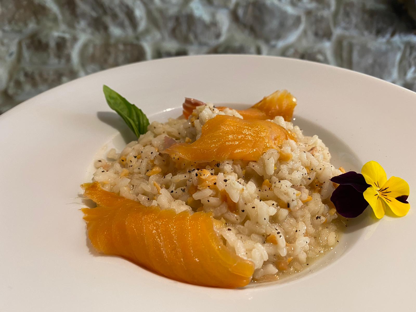 Risotto de trucha ahumada del Pisuerga con queso del Cerrato