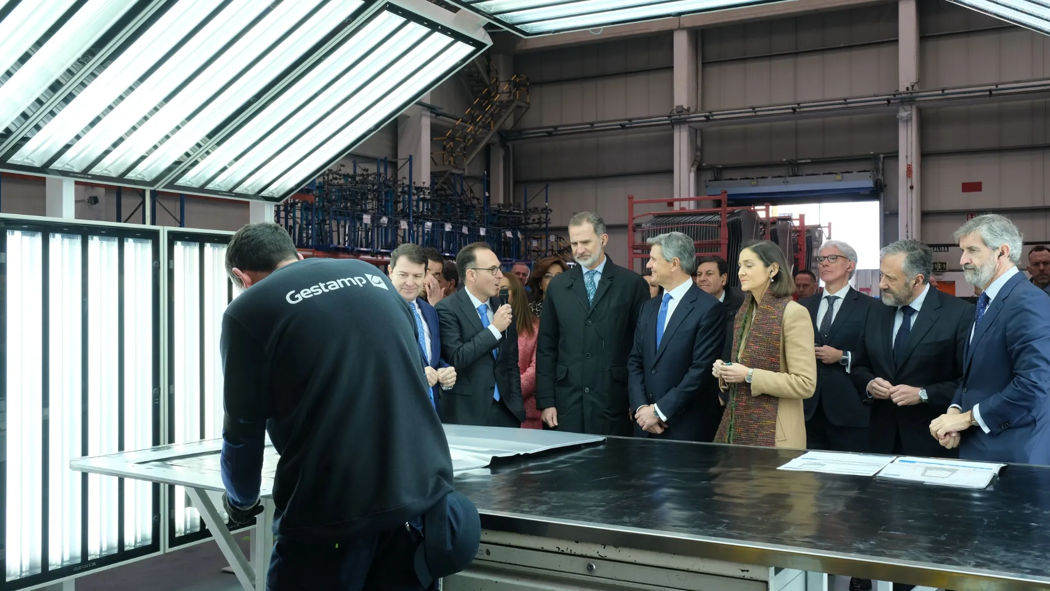 S.M. el Rey Felipe VI visita Gestamp con motivo de su 25 aniversario