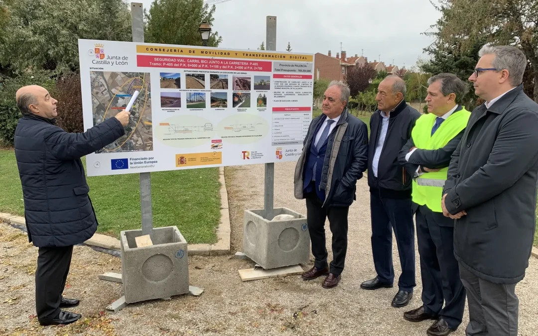 El carril bici entre Villalobón y Palencia cada vez más cerca