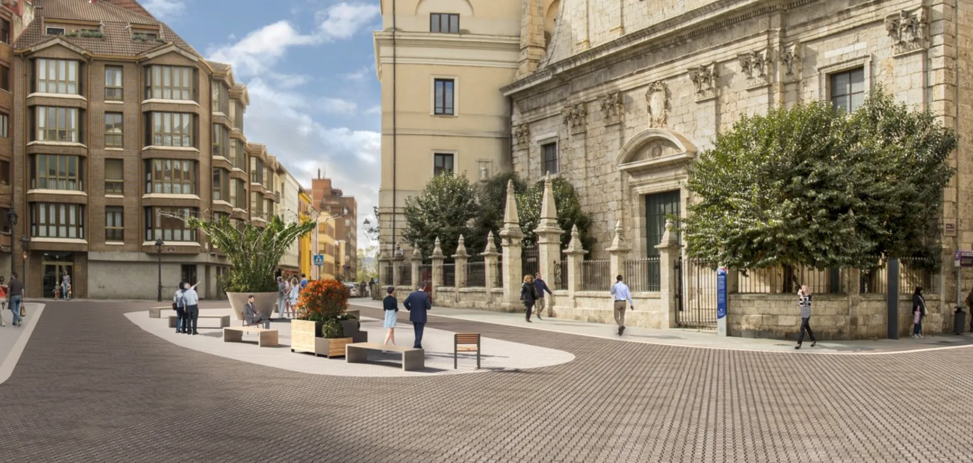 Así será la peatonalización de la zona centro de Palencia