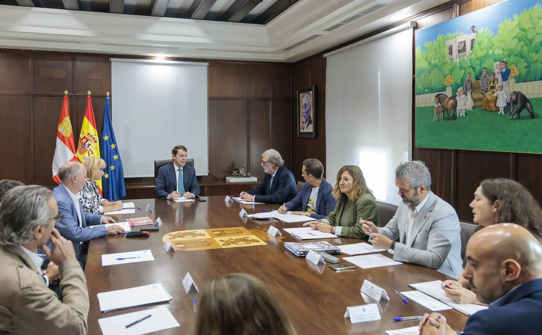 Mañueco reafirma su compromiso con el Diálogo Social Mañueco reafirma su compromiso con el Diálogo Social