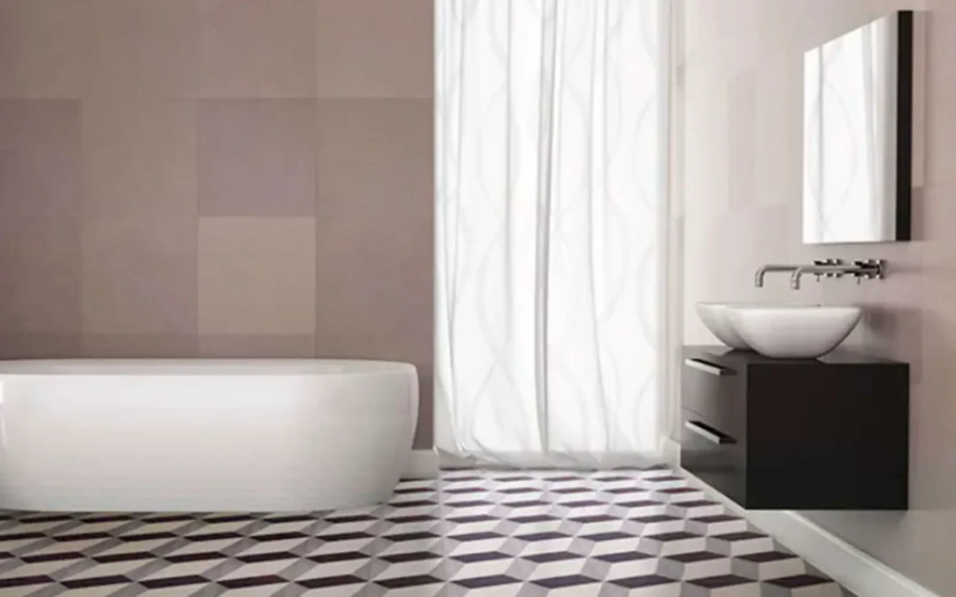El resurgir de los suelos hidráulicos como tendencia en decoración de baños