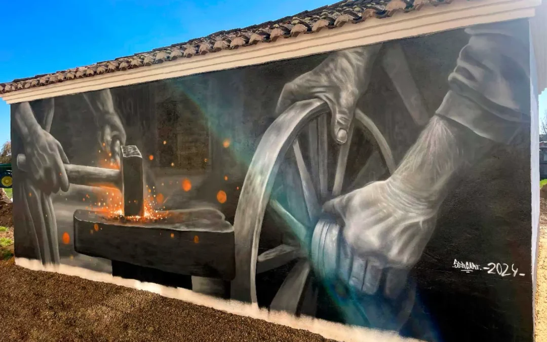 ‘Ferrum’, la nueva obra de la Ruta de Murales de Villaherreros