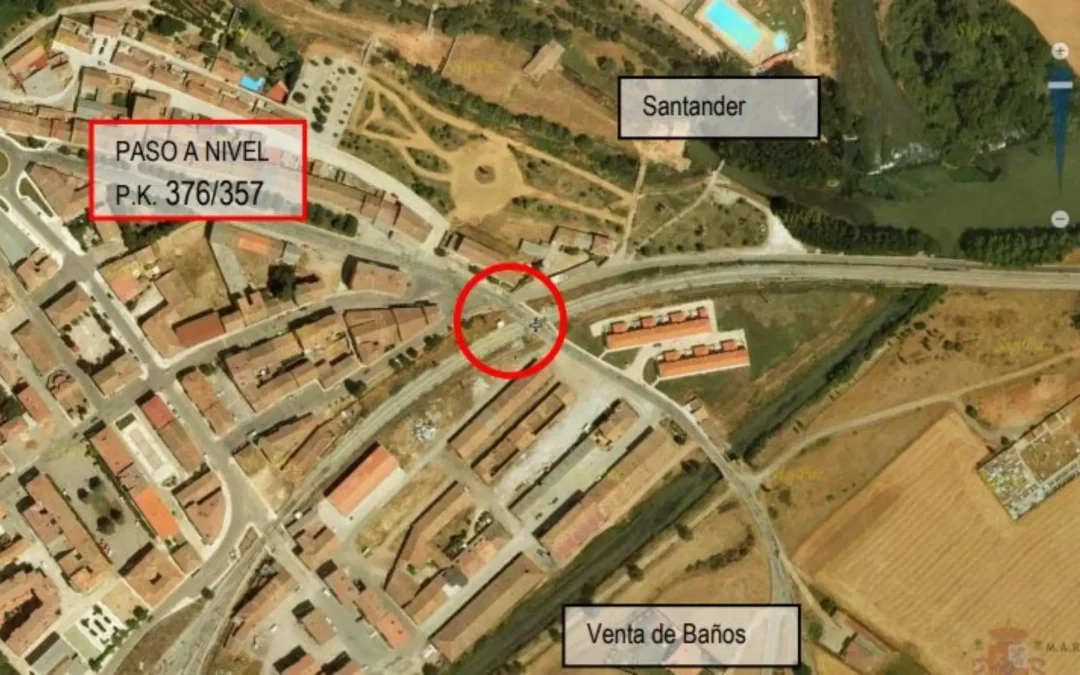 Adif adjudica la supresión de dos pasos a nivel en Alar del Rey
