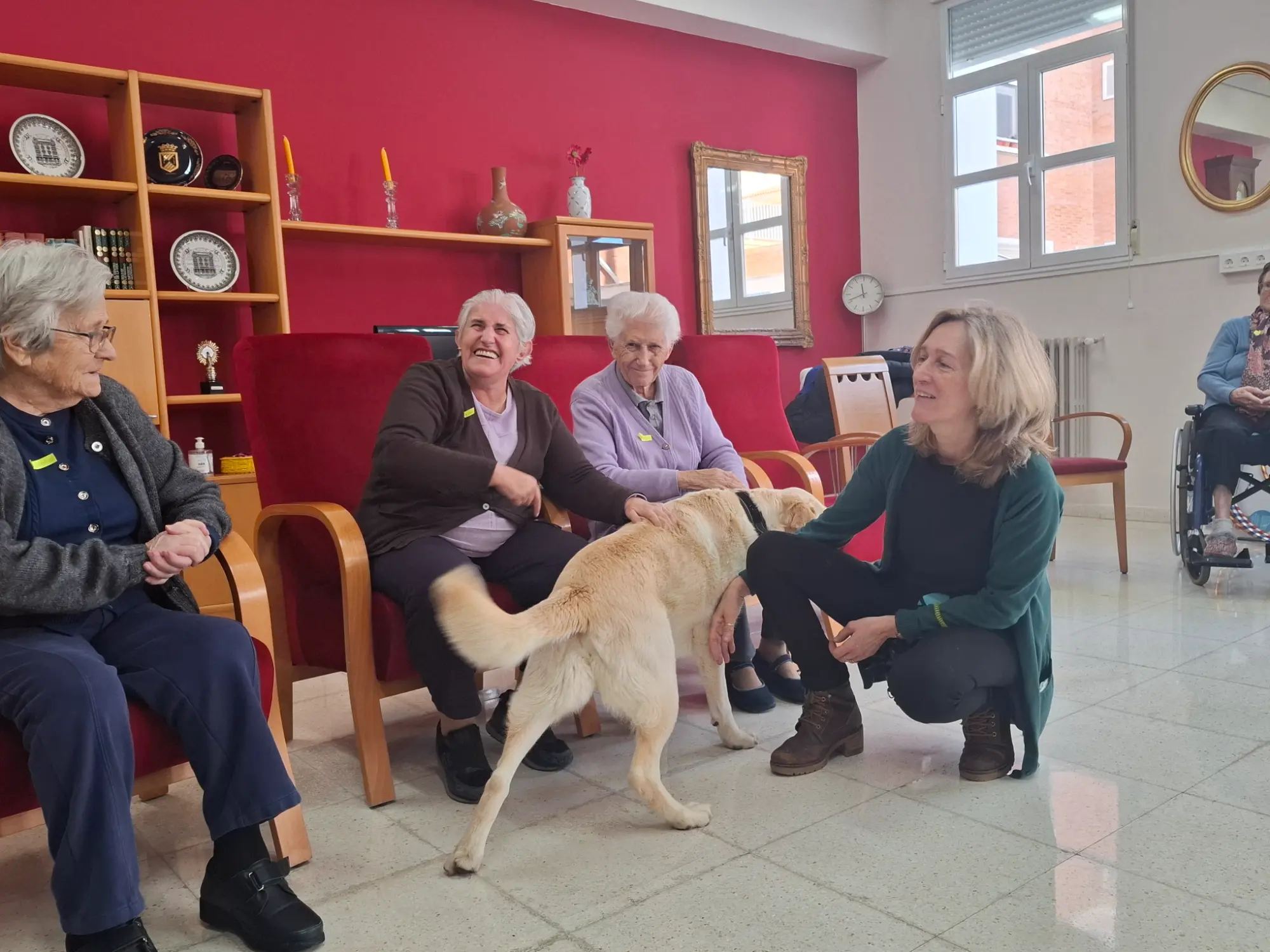 La Residencia de Mayores de San Telmo incorpora la Terapia Canina a sus actividades