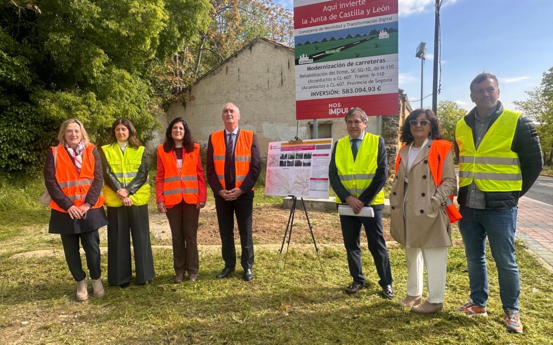 La Junta impulsa la mejora integral de la carretera SC-SG-10 en el entorno del Acueducto de Segovia