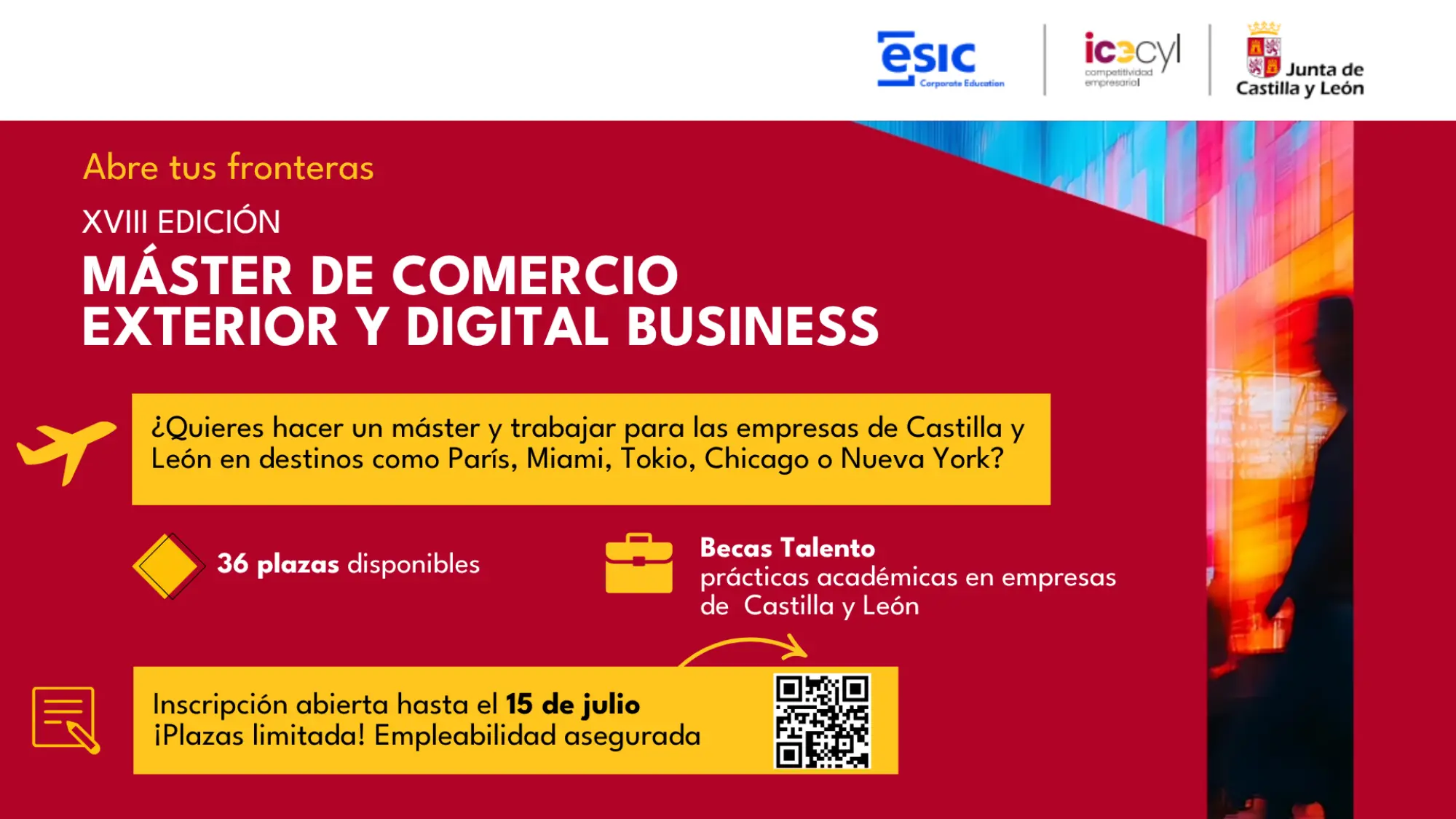 La Junta pone en marcha la XVIII Edición del Máster de Comercio Exterior y Digital Business, que ya ha formado a más de 550 alumnos